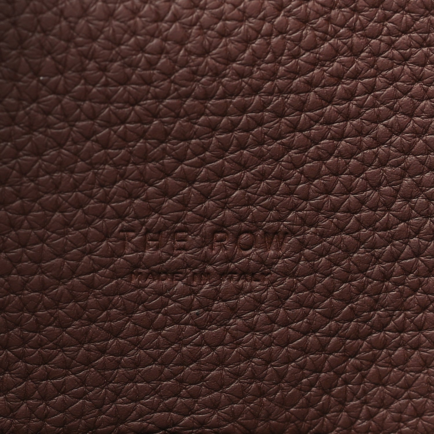 The Row Matte Grained Calfskin Soft Margaux 12 Dark Mocha 6 of 9