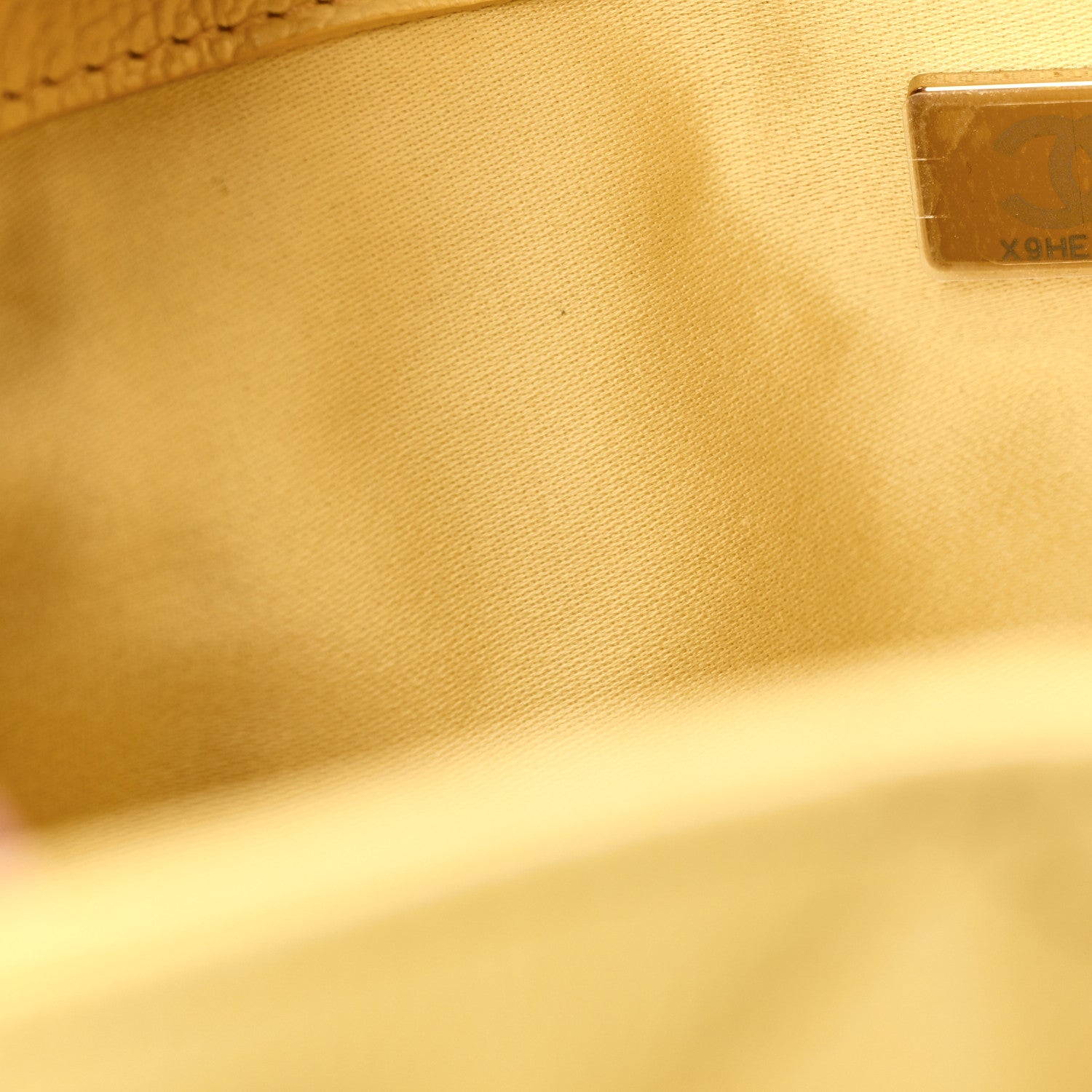 Chanel Caviar Quilted Small Chanel 25 Handbag Light Yellow 7 of 11