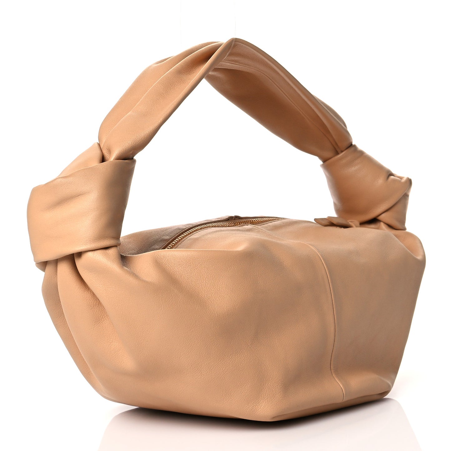 Calfskin Mini Double Knot Bag Almond