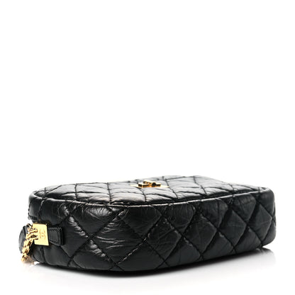 Chanel Aged Calfskin Quilted Mini Reissue Camera Case Black 4 of 10