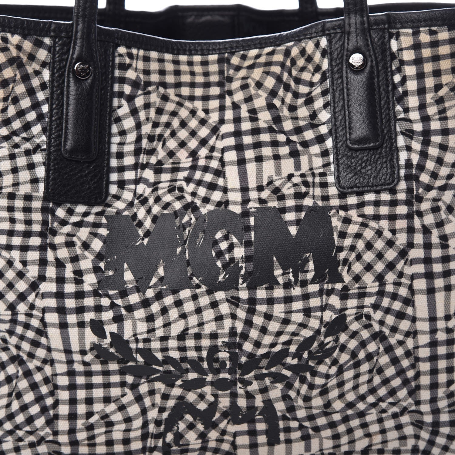 MCM Visetos Medium Liz Reversible Shopper Tote Black 11 of 20