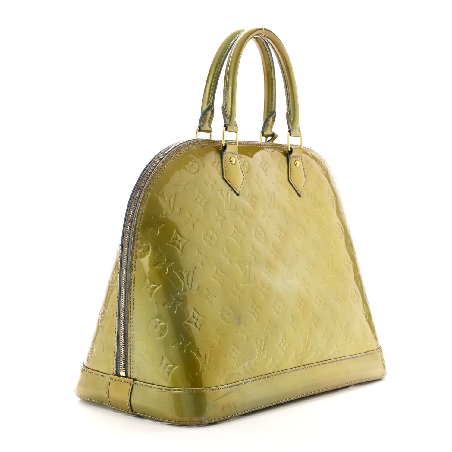 Louis Vuitton Vernis Alma GM Gris Art Deco 3 of 11