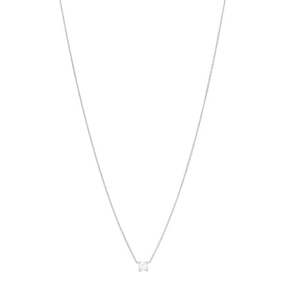 Cartier 18K White Gold Diamond .33ct C De Cartier Pendant Necklace 1 of 6