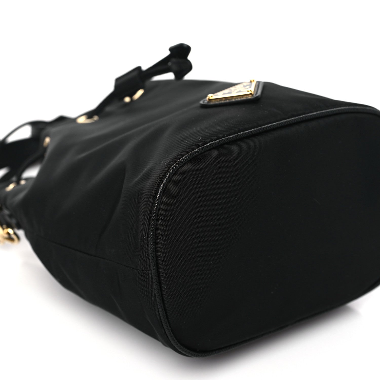 Prada Re-Nylon Saffiano Mini Re-Edition 1978 Bucket Bag Black 9 of 11