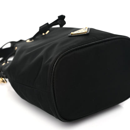 Prada Re-Nylon Saffiano Mini Re-Edition 1978 Bucket Bag Black 9 of 11