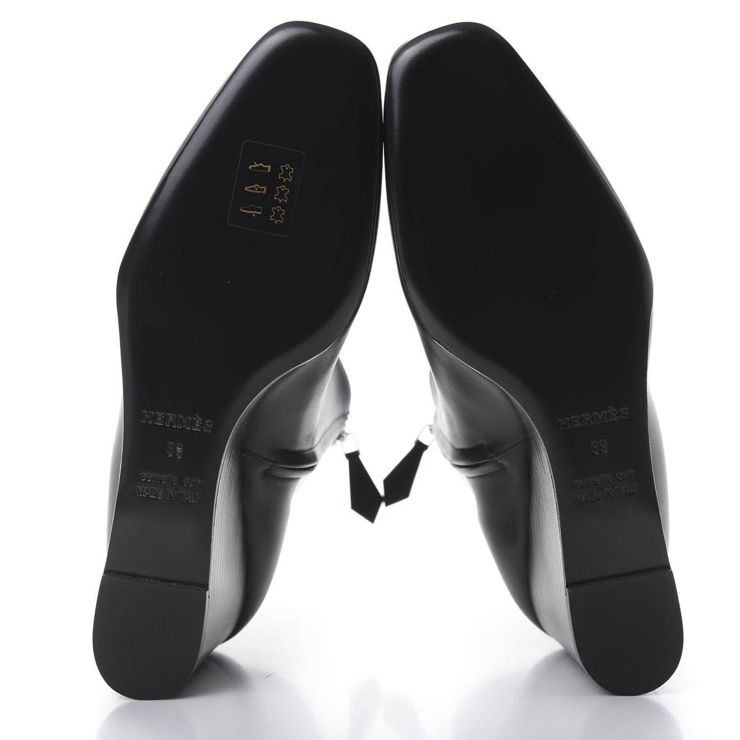 Calfskin Andrene Ankle Boots 39 Black