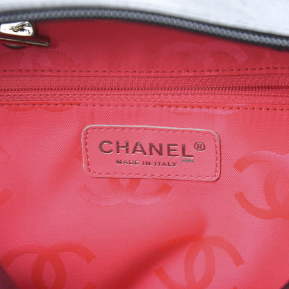 Chanel Calfskin Quilted Small Cambon Multipocket Reporter Black White 6 of 13