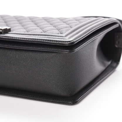 Chanel Caviar Quilted New Medium Boy Flap Black 9 of 10