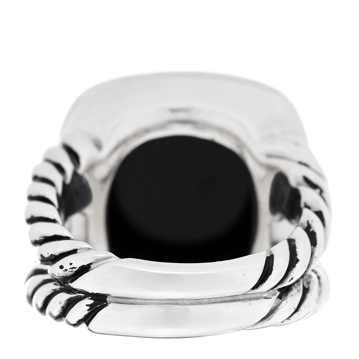 Sterling Silver Black Onyx 14mm Albion Ring 52 6