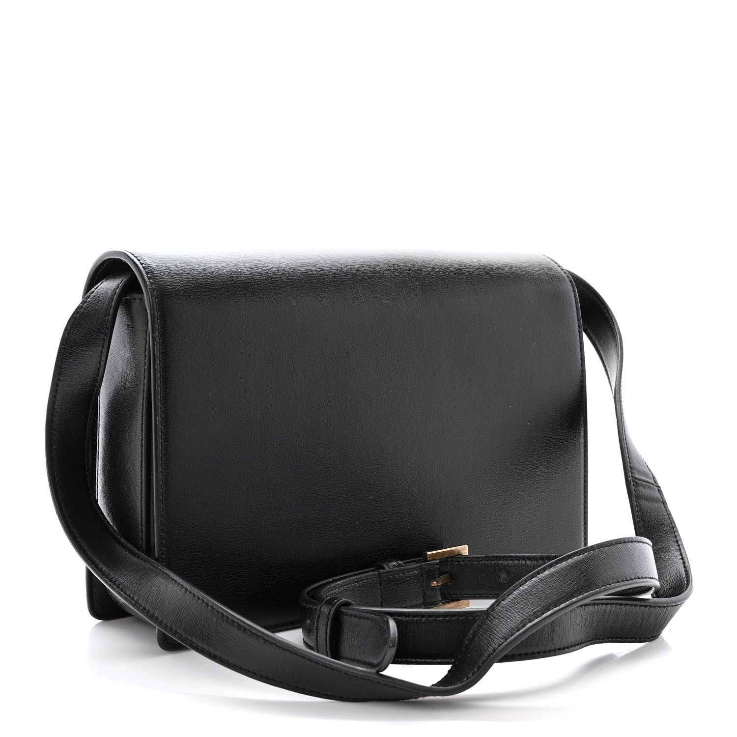 Saint Laurent Calfskin Suede Medium Bellechasse Black Beige 3 of 10