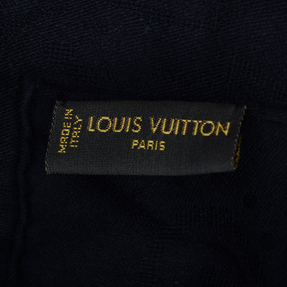 Louis Vuitton Cashmere Silk Sequin Scarf Black 4 of 5