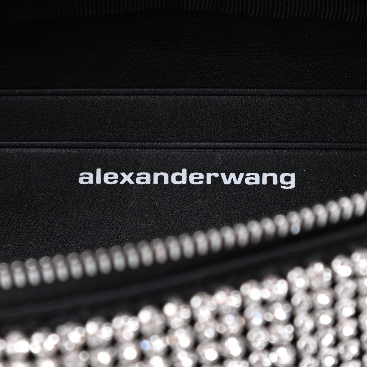 Alexander Wang Rhinestone Mesh Mini Attica Belt Bag Black 6 of 8