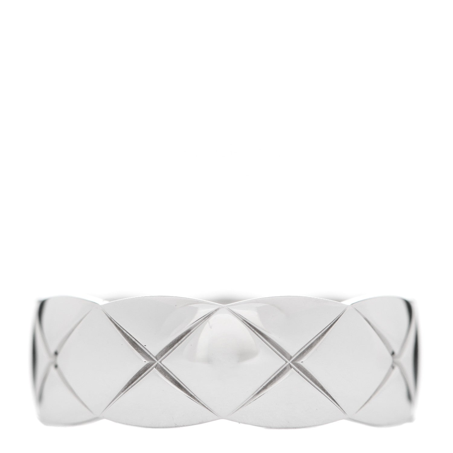 Chanel 18K White Gold Diamond Small Coco Crush Ring 51 5.75 3 of 7