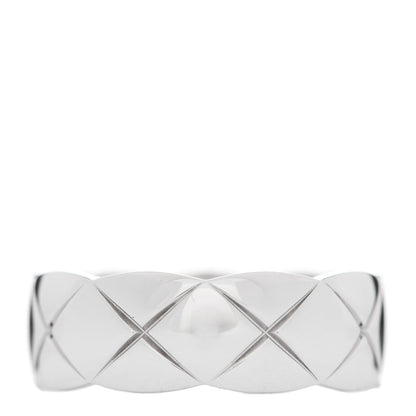 Chanel 18K White Gold Diamond Small Coco Crush Ring 51 5.75 3 of 7