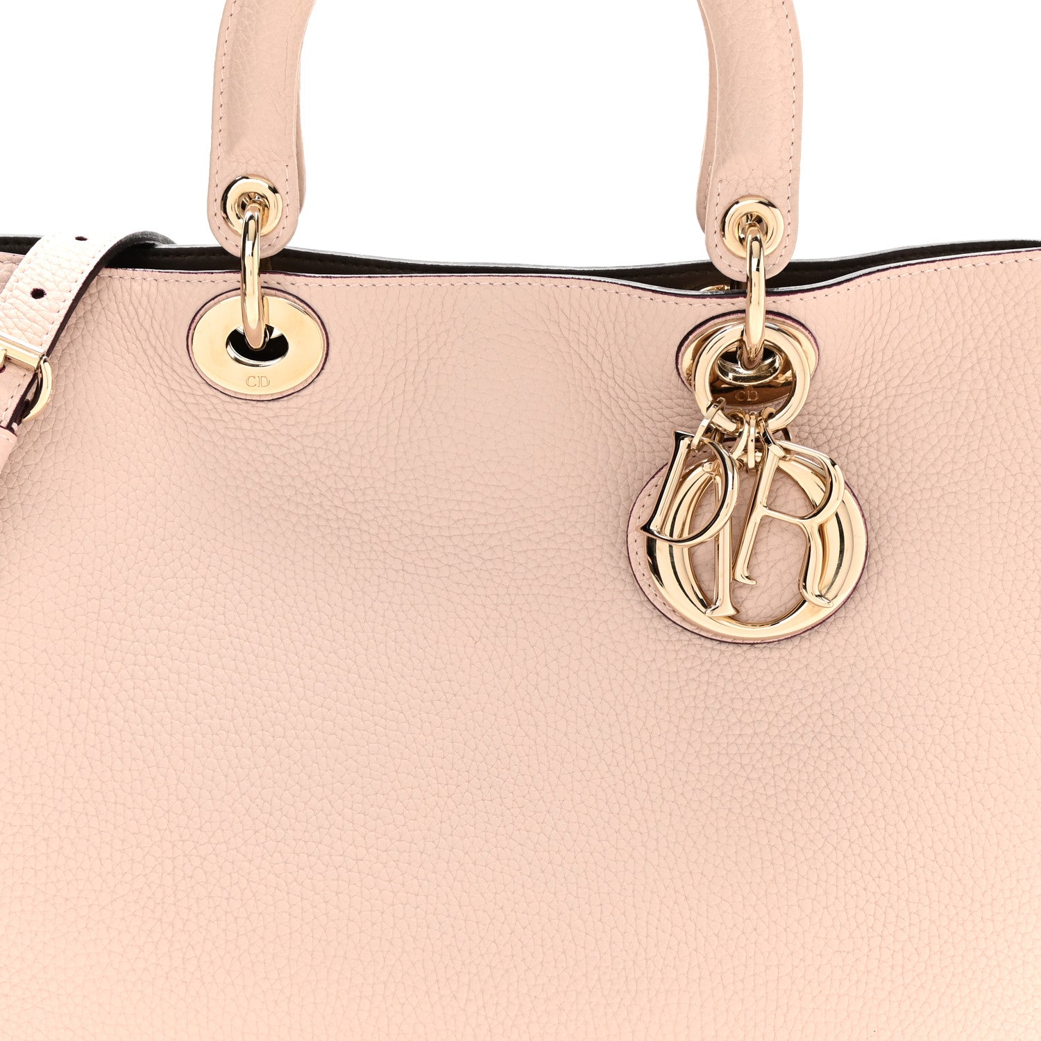 Christian Dior Bullcalf Medium Diorissimo Tote Rose Poudre 7 of 10