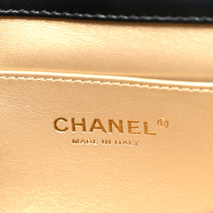 Chanel Lambskin Quilted Pearl Small Flap Black 6 of 10