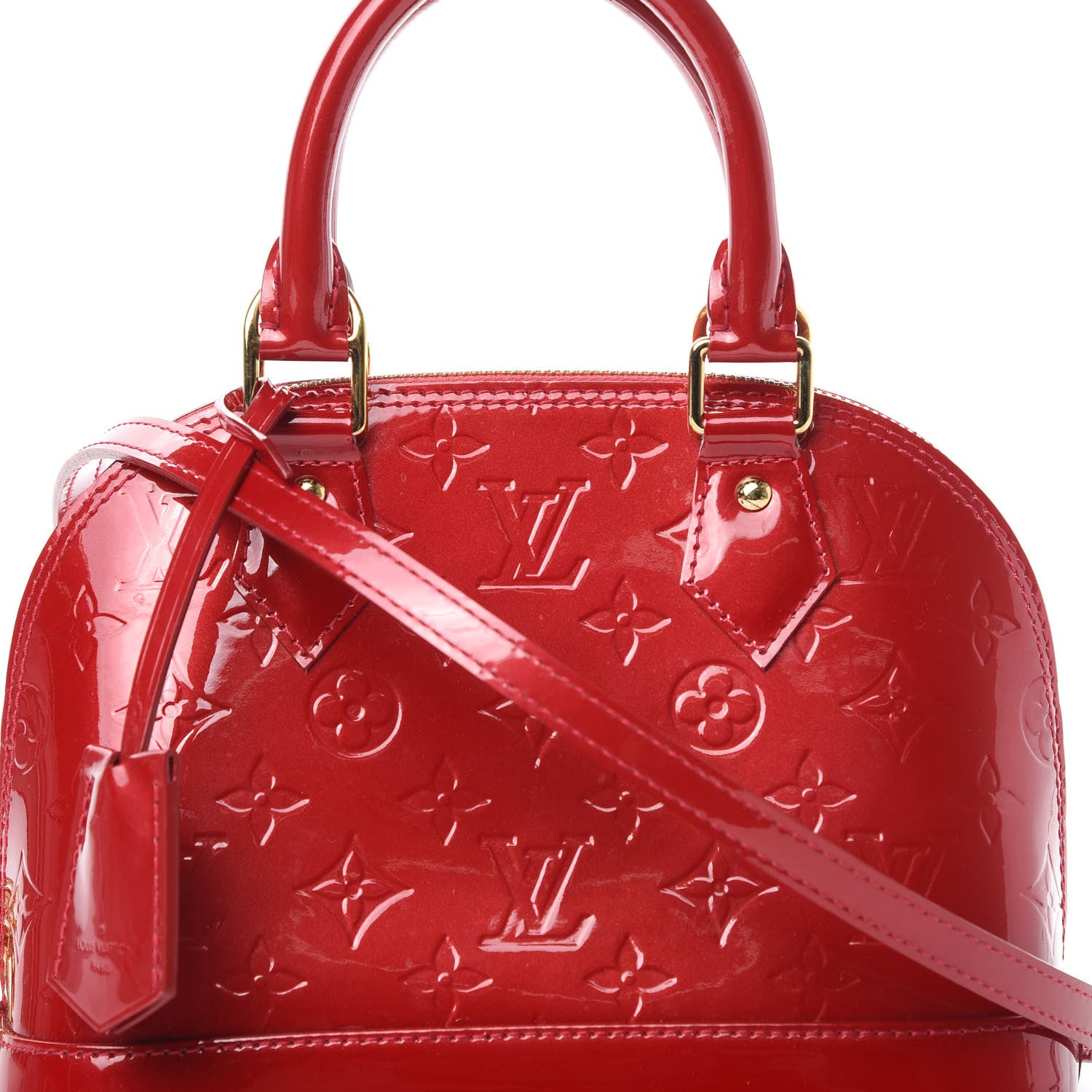Louis Vuitton Vernis Alma BB Pomme D'Amour 10 of 15