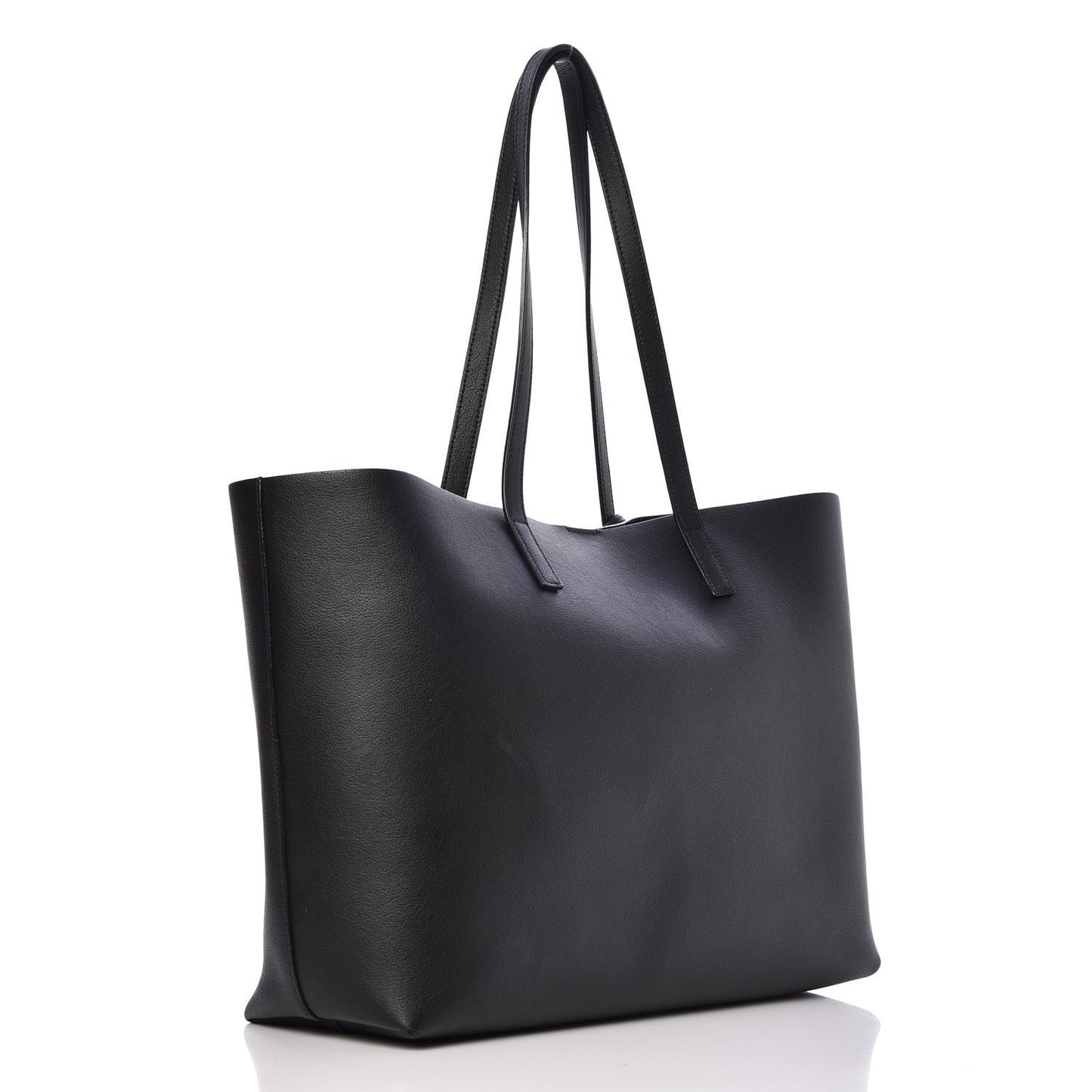 Calfskin Large Shopping Tote Black