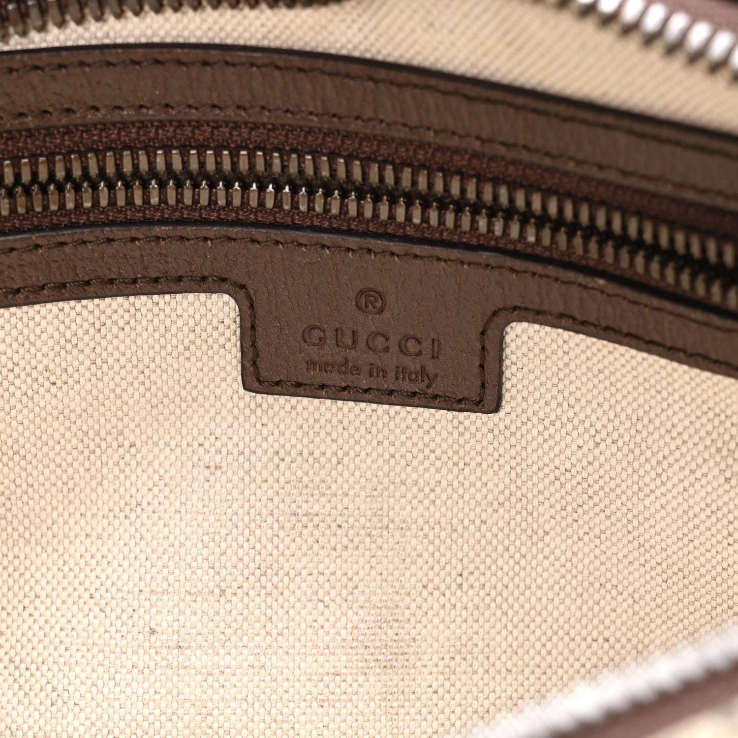 Gucci Soft GG Supreme Monogram Medium Ophidia Belt Bag Dark Brown 5 of 11