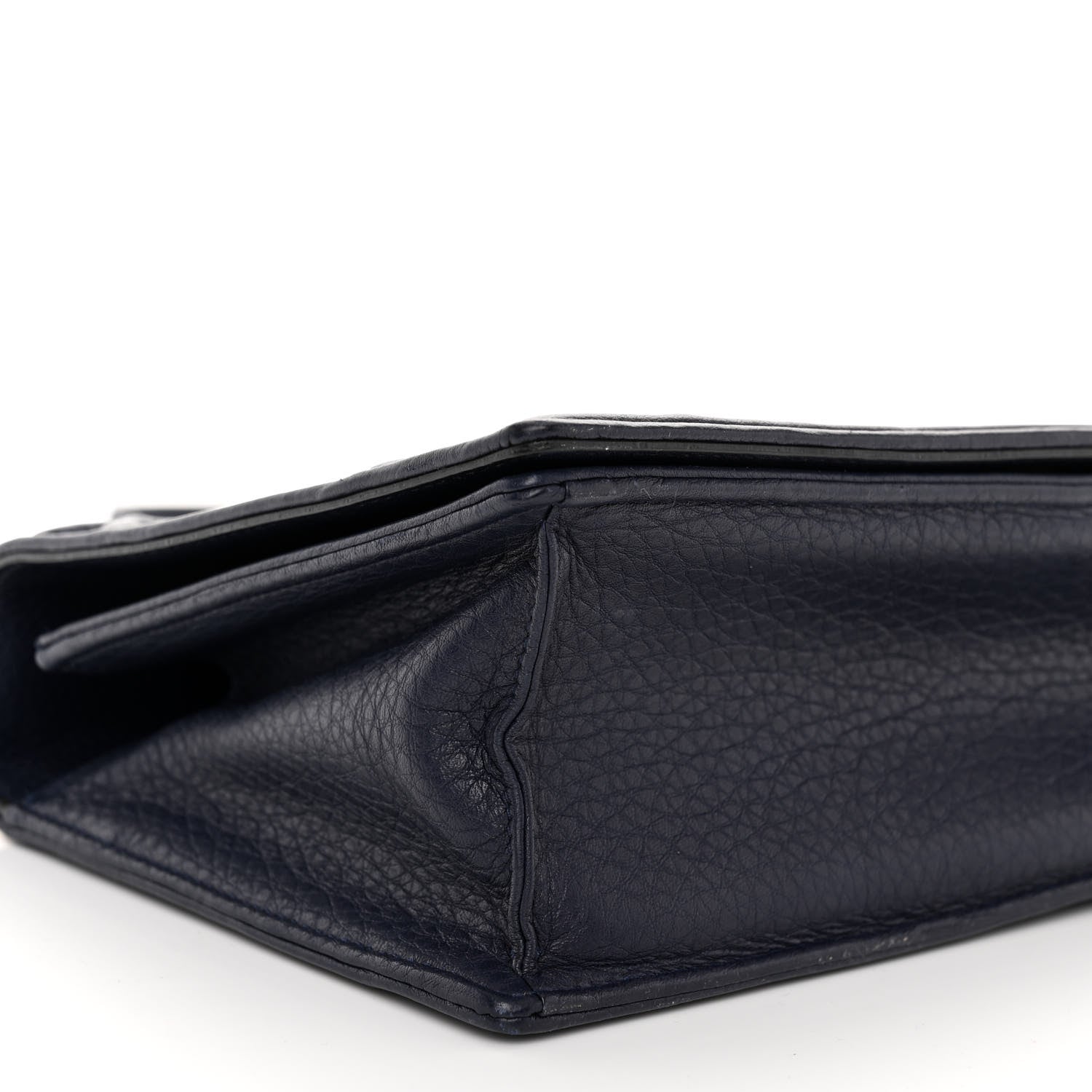 Christian Dior Grained Calfskin Medium Diorama Flap Bag Indigo Blue 8 of 9