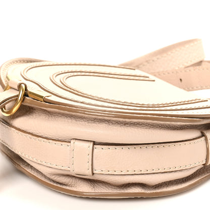 Chloe Calfskin Mini Marcie Round Crossbody Bag Root Beige 9 of 11