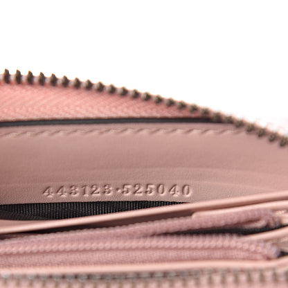 Gucci Calfskin Matelasse GG Marmont Zip Around Wallet Perfect Pink 7 of 8