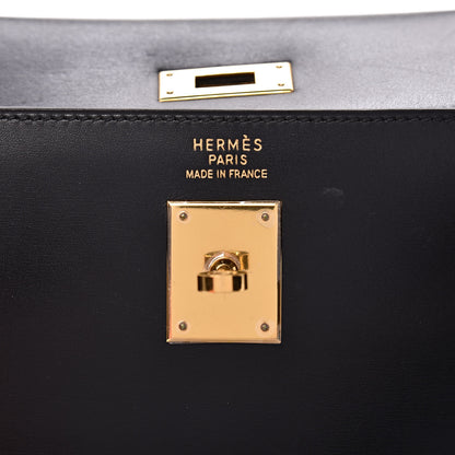 Hermes Box Kelly Retourne 35 Black 6 of 11