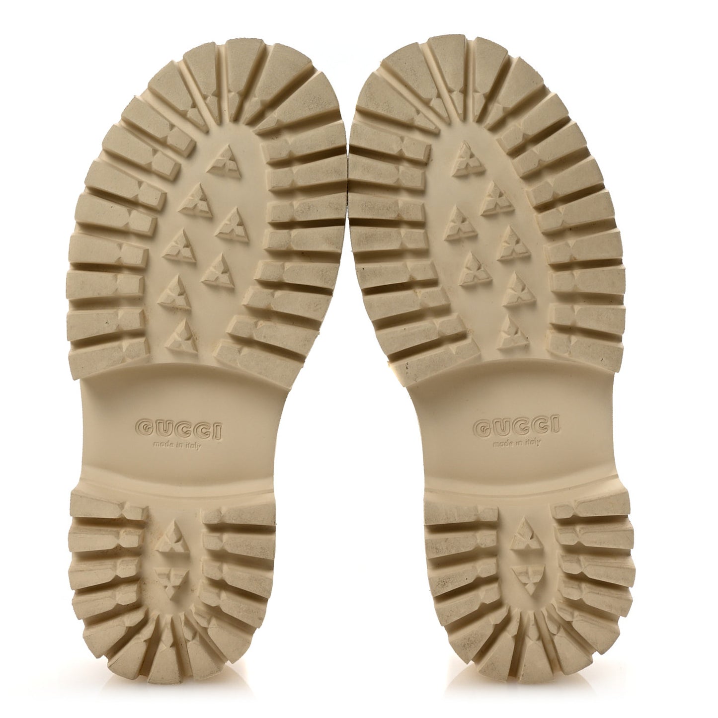 Rubber Monogram GG Go Through Platform Slide Clogs Mystic White