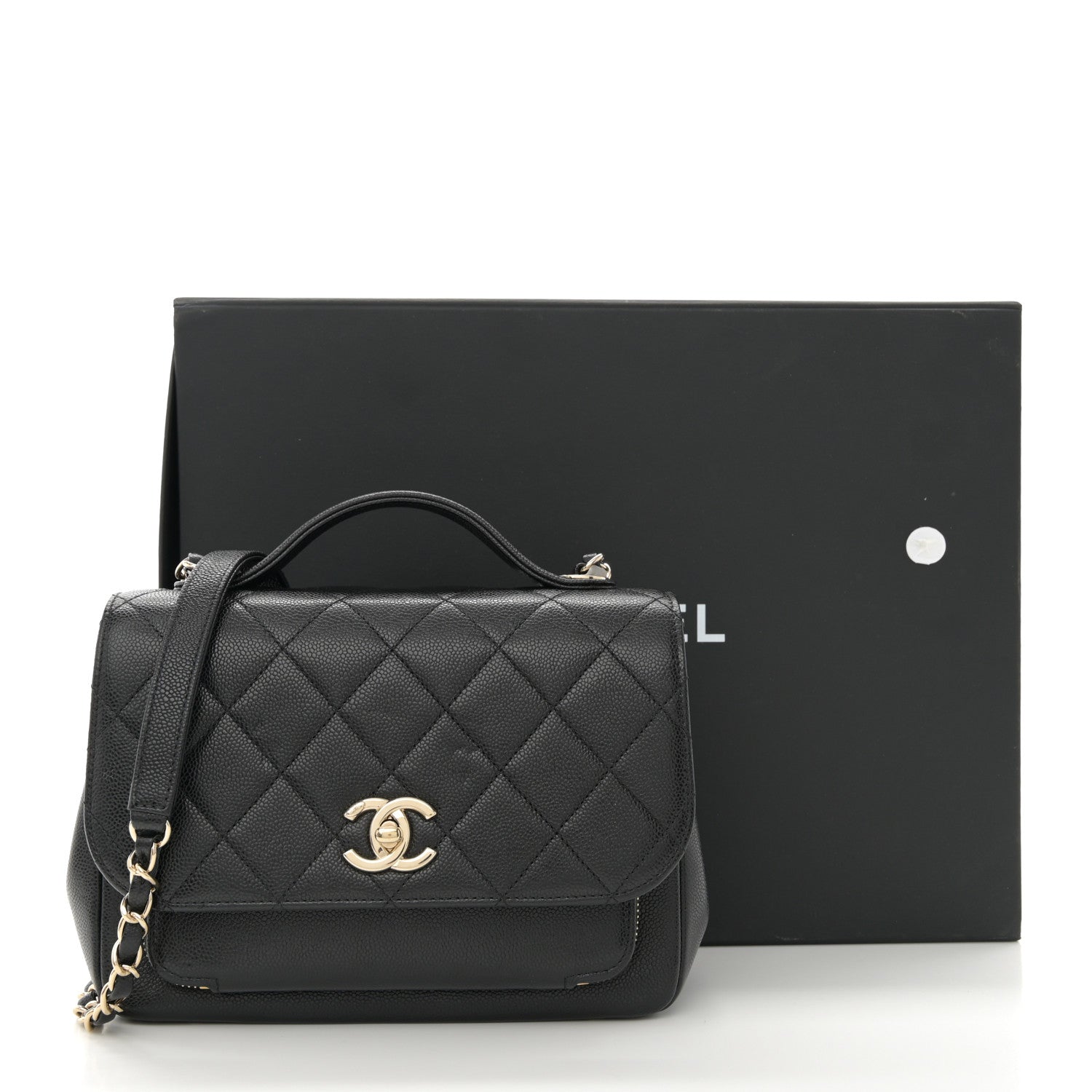 Chanel Caviar Quilted Medium Business Affinity Flap Black 12 of 12