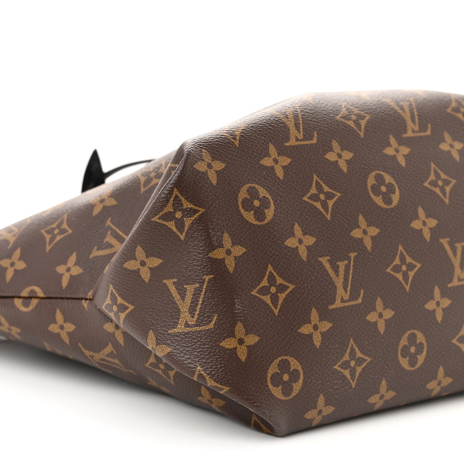 Louis Vuitton Monogram Flower Zipped Tote MM Black 9 of 10