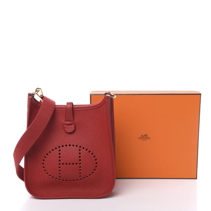 Hermes Taurillon Clemence Evelyne TPM Rouge Piment 11 of 11