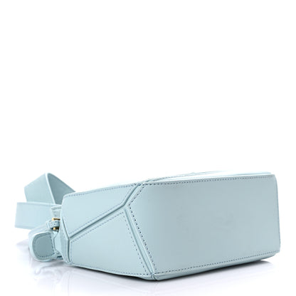 Loewe Satin Calfskin Mini Puzzle Bag Aquamarine 3 of 8