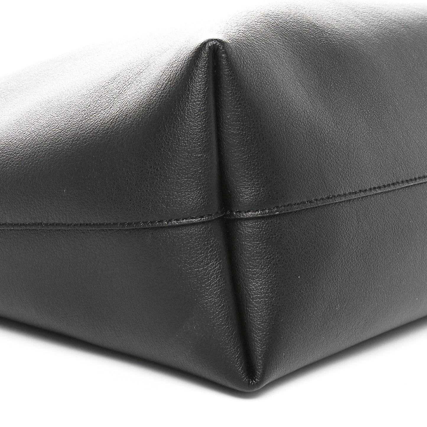 Calfskin Large Shopping Tote Black