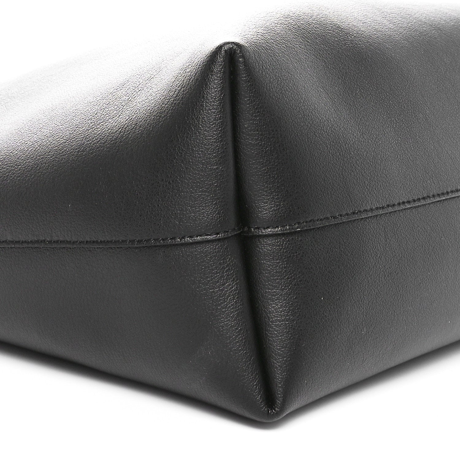 Saint Laurent Calfskin Large Shopping Tote Black 10 of 11