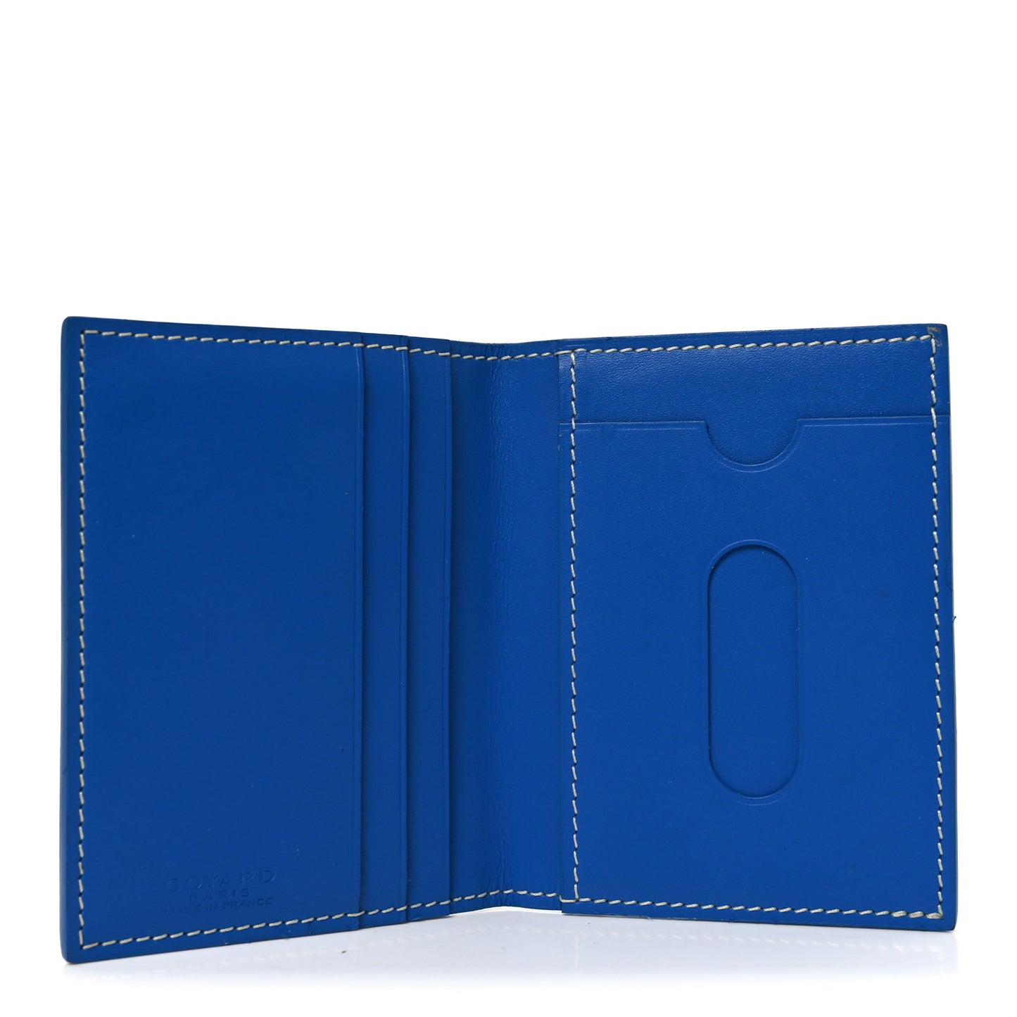 Goyardine Saint Marc Folding Card Case Sky Blue