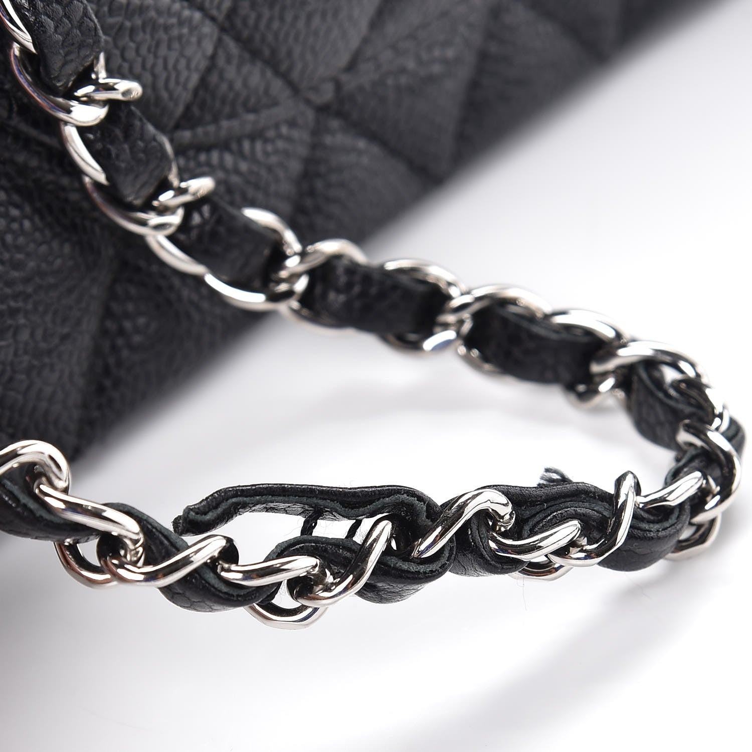 Chanel Caviar Quilted Medium Double Flap Black 9 of 10