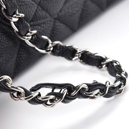 Chanel Caviar Quilted Medium Double Flap Black 9 of 10