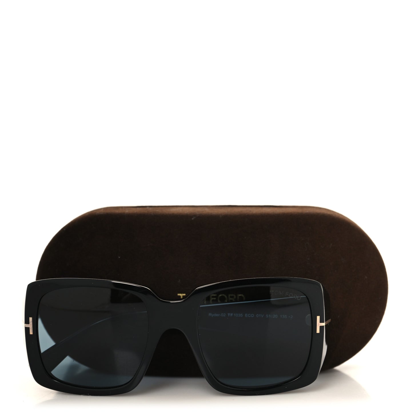 Acetate Square Ryder Sunglasses TF1035 Black