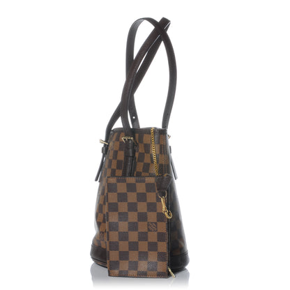 Louis Vuitton Damier Ebene Marais Bucket 23 5 of 8