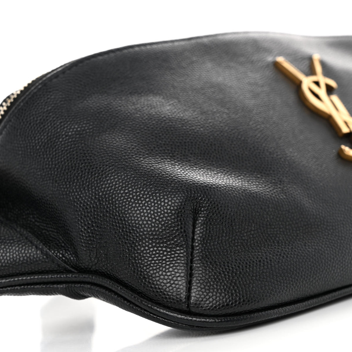 Saint Laurent Grain De Poudre Monogram Belt Bag Black 8 of 9