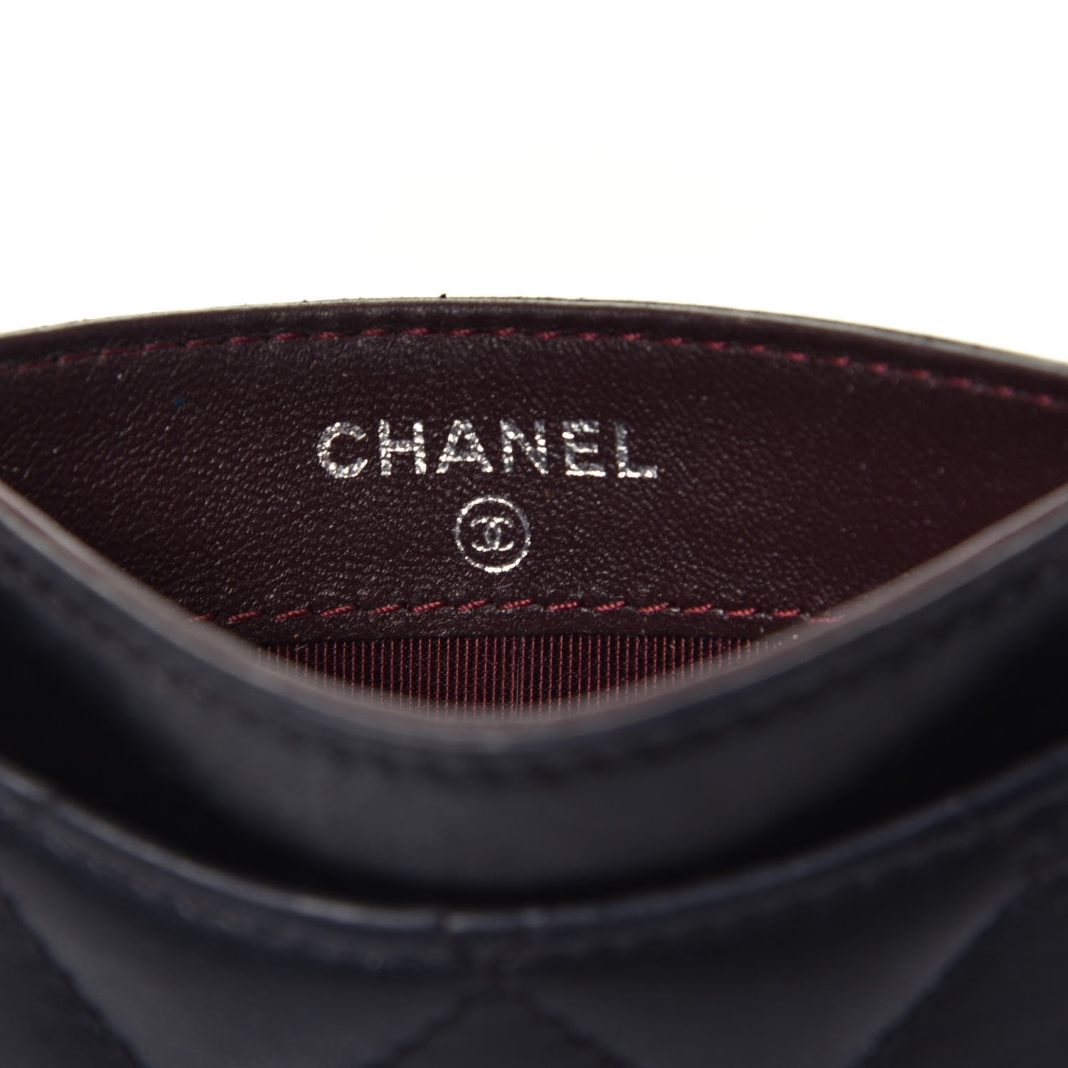 Chanel Lambskin Quilted Card Holder Black 6 of 8