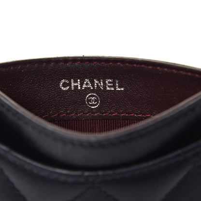 Chanel Lambskin Quilted Card Holder Black 6 of 8