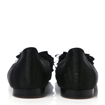 Chanel Satin CC Bow Flats 36.5 Black 5 of 8