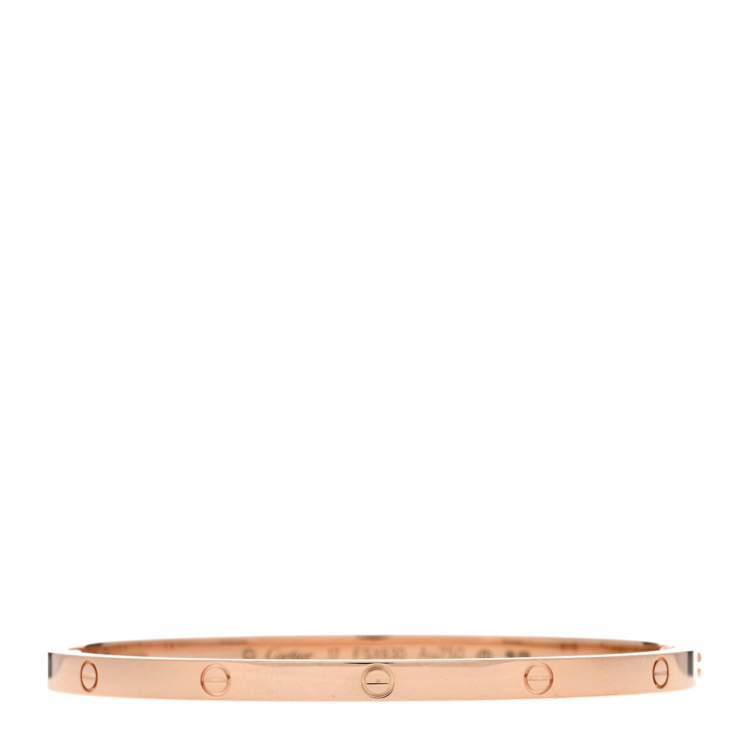 18K Pink Gold Small LOVE Bracelet 17