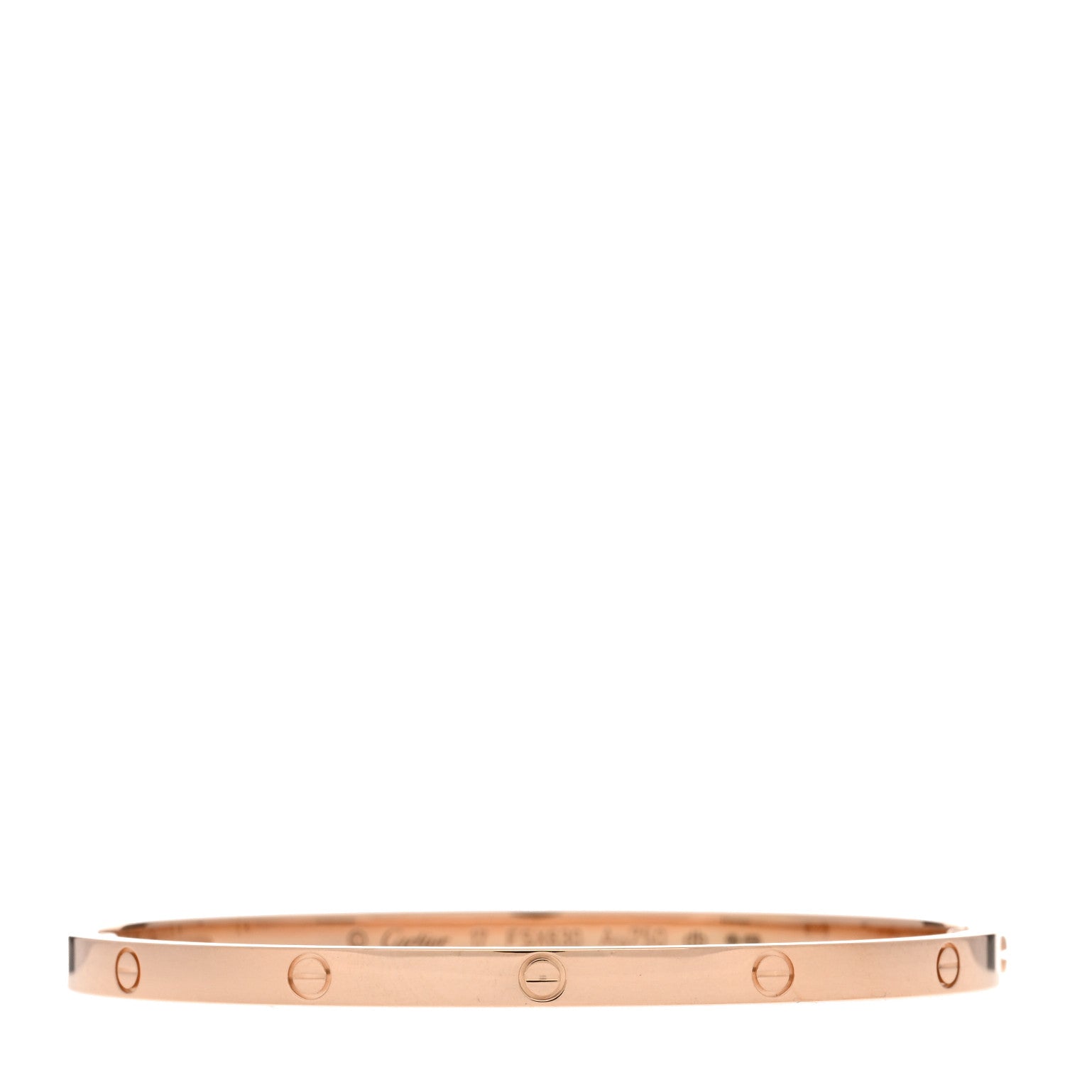 Cartier 18K Pink Gold Small LOVE Bracelet 17 1 of 3
