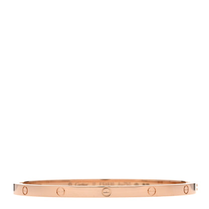 Cartier 18K Pink Gold Small LOVE Bracelet 17 1 of 3