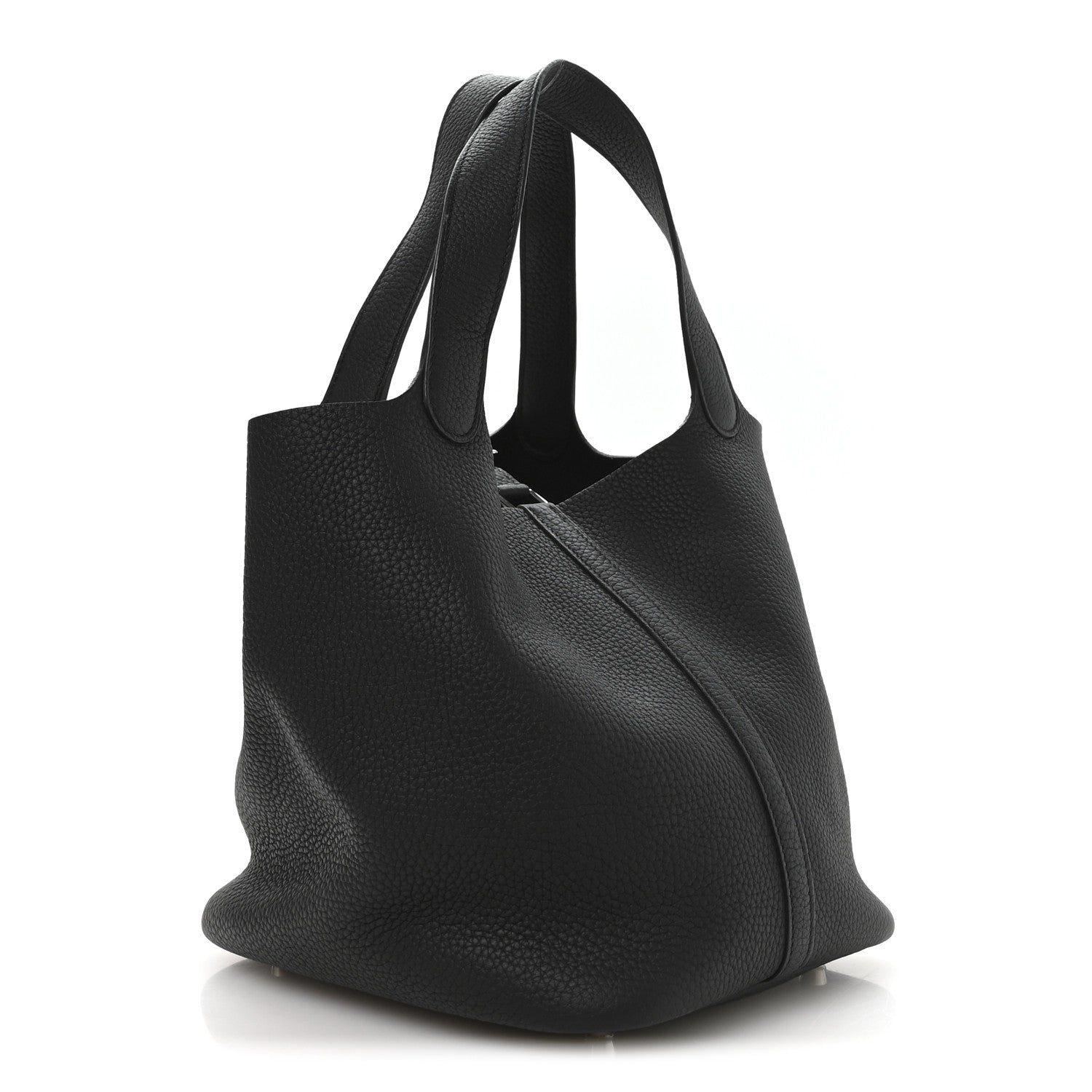Hermes Taurillon Clemence Picotin Lock 22 MM Black 3 of 10