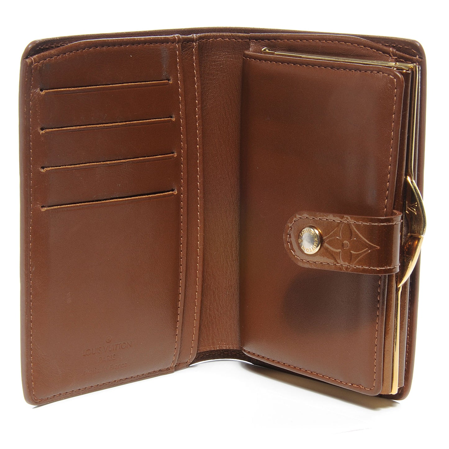 Vernis French Purse Wallet Bronze