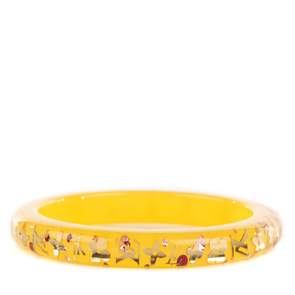 Louis Vuitton Resin Swarovski PM Inclusion Bracelet M Yellow 1 of 5