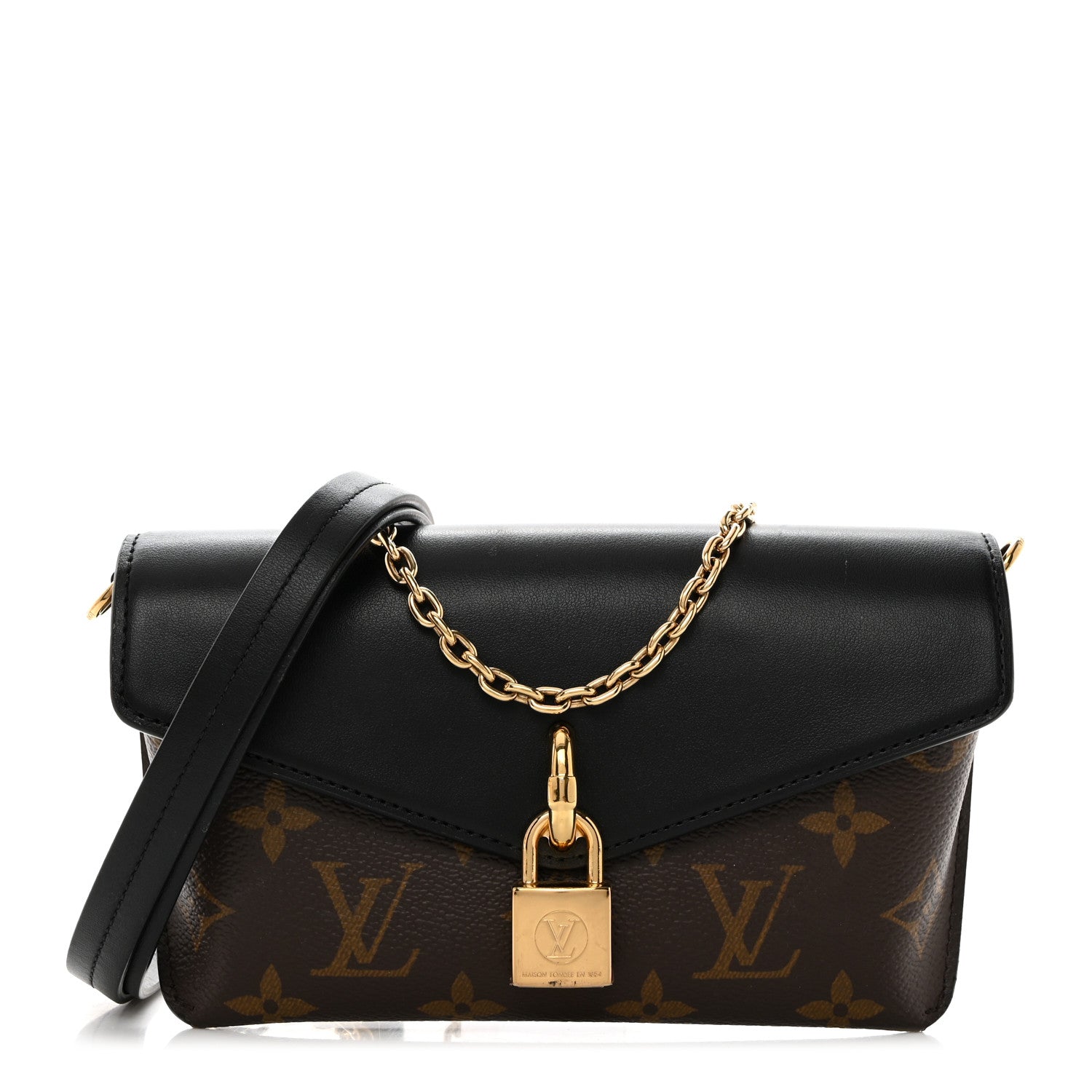 Louis Vuitton Monogram Padlock On Strap Black 1 of 7